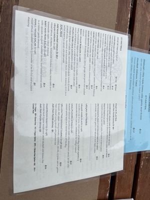 Menu  at Good Earth Organic Eatery in West Cape May