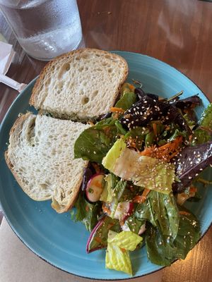 Sunflower Seed Pesto Sandwich  at Good Earth Organic Eatery in West Cape May