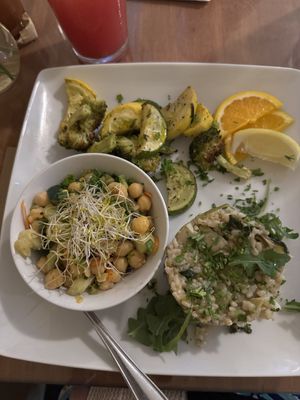 Veggie platterrs  at Good Earth Organic Eatery in West Cape May