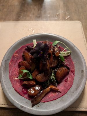 Beetroot taco at Embark in Nairobi
