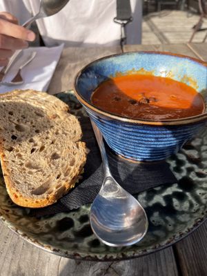 Roasted Paprika-Pomodori Soup  at Brasserie Buitenhuis in Valkenburg