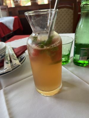 Home made lemonade with watermelonn  at Feng Sheng in Purkersdorf