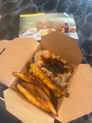Jollof Rice , Beans & Plantain  at Afro Delight in Limerick