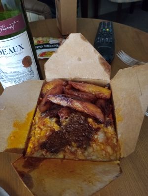 The photo doesn't do this justice but this was absolutely delicious! at Afro Delight in Limerick