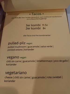 Tacos at Taquería 341 in Kassel