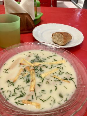 Sopa de maní - delicious  at Green Planet Grill Restobar in Tupiza