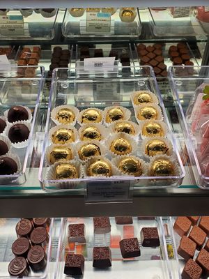 Caramello yellow truffles  #Veganuary at Exquisite Chocolates of Carlisle in Carlisle