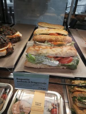 a sandwich at Espresso House - Västerlånggatan in Stockholm
