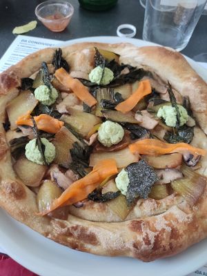 Pizza del samurai at Pit'sa in Bergamo