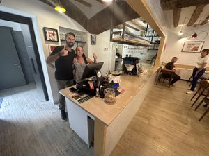 Giovanni & Valentina   at Pit'sa in Bergamo