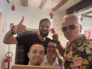 Giovanni & team   at Pit'sa in Bergamo