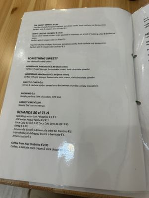 Menu   at Pit'sa in Bergamo