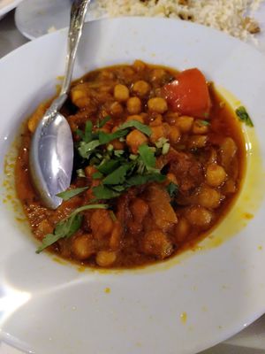 Chana masala (December 2022) at Shilam Tandori in Machynlleth