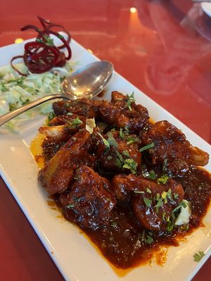Gobhi Manchurian  at Green Chili Indian Restaurant in Dayton