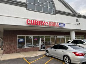 Curry & Grill: front entrance  at Green Chili Indian Restaurant in Dayton