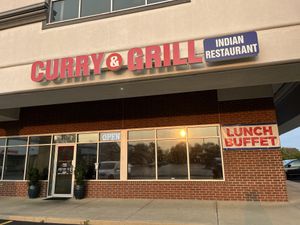 Curry and grillled  at Green Chili Indian Restaurant in Dayton
