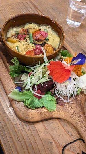 🌱 Vegan Rice Gratin with Mushrooms (1650¥) at Ryuness - リューネス（ゆかるひ店） in Okinawa