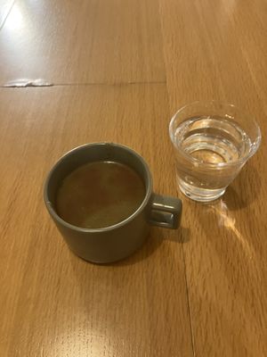 free soup + free water   at Ryuness - リューネス（ゆかるひ店） in Okinawa