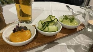 Traditionell Austrian vegan entree  at Resturant Der Hoferwirt in Neustift Im Stubaital