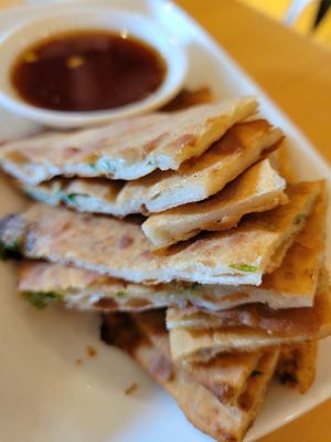 Scallion pancakes at Dan Modern Chinese in Santa Monica