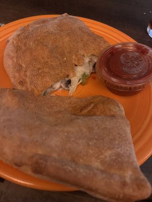 Vegan calzones   at D.P. Dough in West Chester