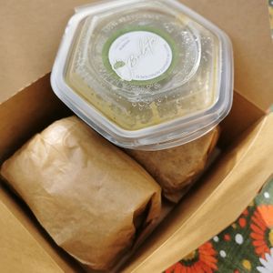 Home made seitan with sauce at BOLOTA in Castro Verde