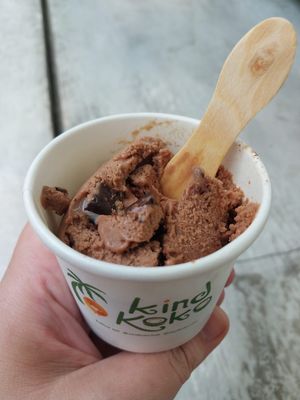 Vegan gluten free chocolate ice cream  at Kind Koko in Gianyar
