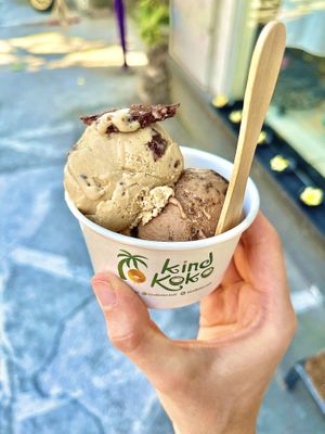 Chocolate brownie & caramel ice cream cup  at Kind Koko in Gianyar