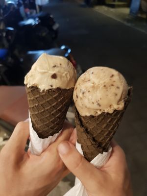 Peanut butter chocolate chip and caramel at Kind Koko in Gianyar