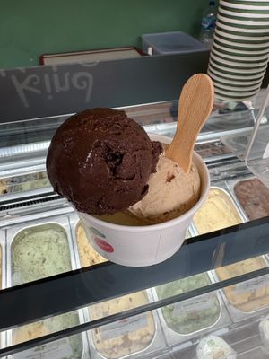 Cocoa Brownie and Coconut Milk & Cookies    at Kind Koko in Gianyar