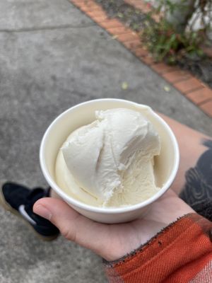 Child size caramel swirl! Huge !!  at Little Liberty Creamery in Inglewood