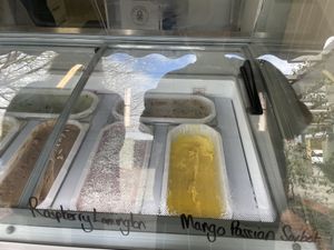 Options - also a cookies n cream in the back  at Little Liberty Creamery in Inglewood