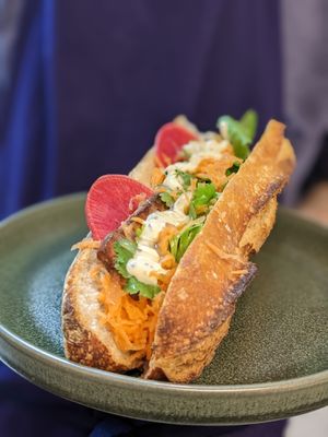 sandwich baguette at AME Café in Lyon