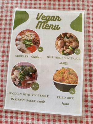 Food menu  at Sen J - เส้นเจ in Kanchanaburi