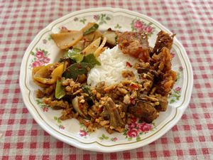 A bit of everything  at Sen J - เส้นเจ in Kanchanaburi