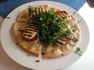 haloumi on sth :) at Hellada Greek Tavern and Pizzeria in Krakow