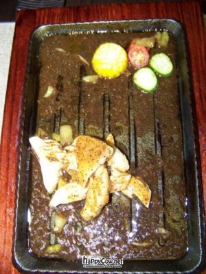 mushroom dish at Geng Yuan Vegetarian in Chengdu