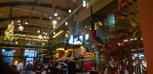 The inside seating area. at IJver in Amsterdam