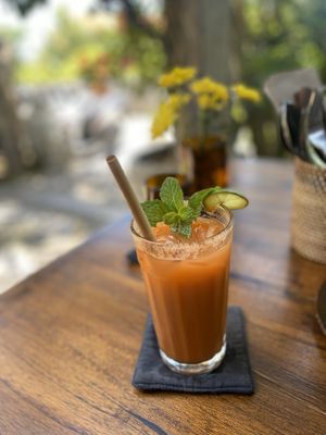 Fresh juice  at RiZE in Canggu