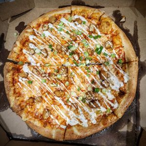 Vegan Buffalo Chicken-less Topper, Large at Toppers Pizza in Topeka