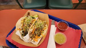 thai tacos at Our Food Is Art Restaurant and Bar in Crestone