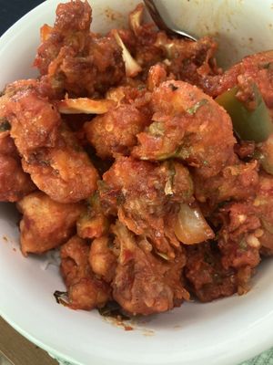 Gobi Manchurian  at Curry and Noodle in Winston-salem