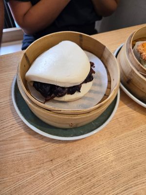 Vegan bao mushroom at Mamma Bao in Munich