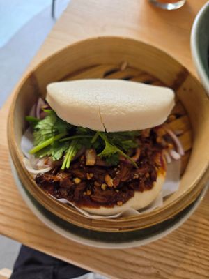 Vegan bao vegan duck at Mamma Bao in Munich