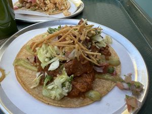 Jackfruit taco  at Trejo's Tacos - Farmers Market in Los Angeles