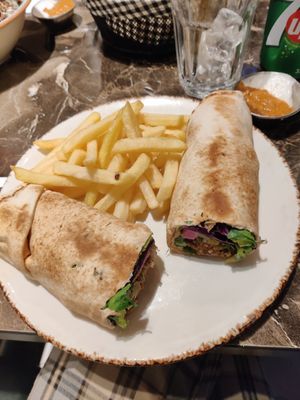 Falafel wrap at Paramount Lebanese Kitchen in West London