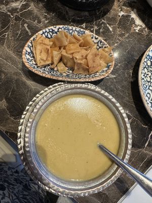 Lentil soup  at Paramount Lebanese Kitchen in West London