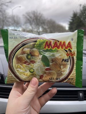 instant noodles   at Bangkok Crisps in Bothell