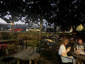 Big outdoor patio that has live music on the weekends  at The Mexican at Central Gastropub in Central