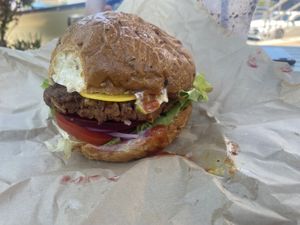 Vego burger made vegan  at The Green Galley in Coffs Harbour